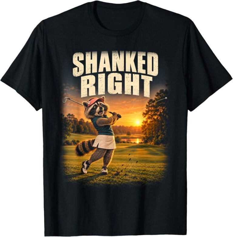 Shanked Right Shirt, Funny Golf Humor Women Tee, Ladies Golf Gift design