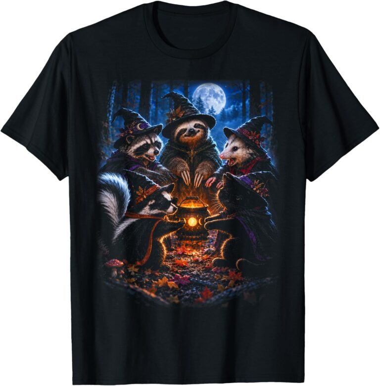 Witch Coven Shirt, Moonlit Halloween Tee
