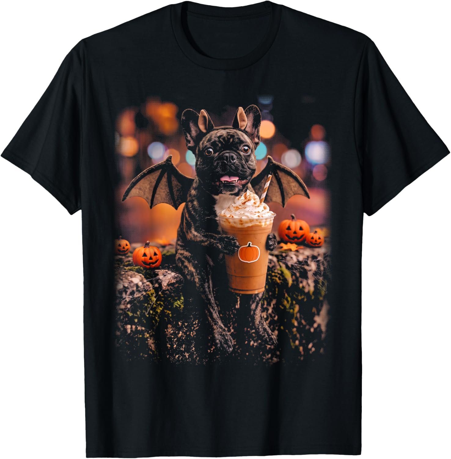 French Bulldog Bat Halloween Shirt | Spooky French Bulldog Bat Graphic Tee | Cute Halloween Costume Gift