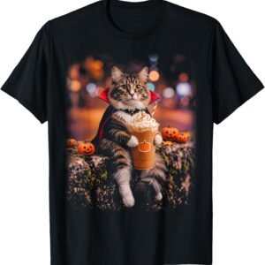 Maine Coon Cat Halloween Shirt | Spooky Maine Coon Cat Graphic Tee | Cute Halloween Costume Gift