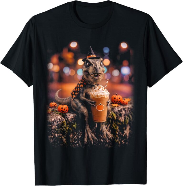 Funny T-Rex Halloween Shirt | Spooky Funny T-Rex Graphic Tee | Cute Halloween Costume Gift design