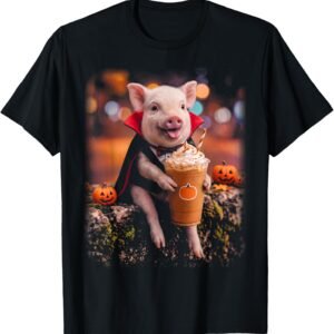 Vampire Pig Halloween Shirt | Spooky Vampire Pig Graphic Tee | Cute Halloween Costume Gift