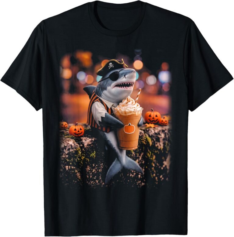 Halloween Shark Halloween Shirt | Spooky Halloween Shark Graphic Tee | Cute Halloween Costume Gift design