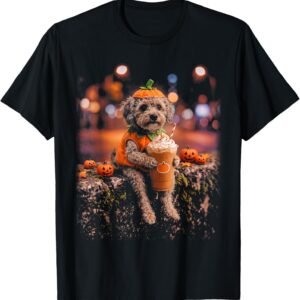 Poodle Mix Halloween Shirt | Spooky Poodle Mix Graphic Tee | Cute Halloween Costume Gift