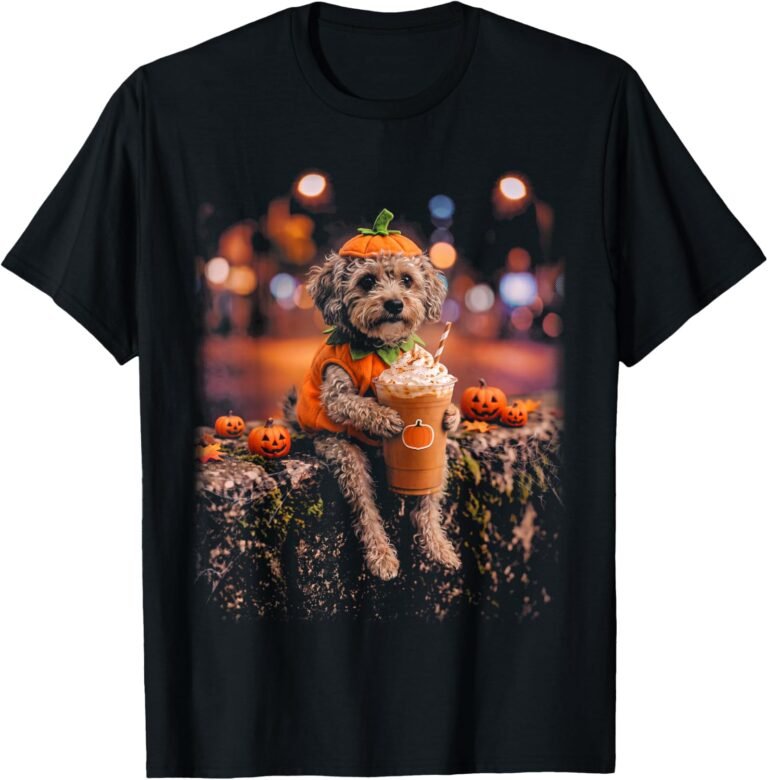 Poodle Mix Halloween Shirt | Spooky Poodle Mix Graphic Tee | Cute Halloween Costume Gift design