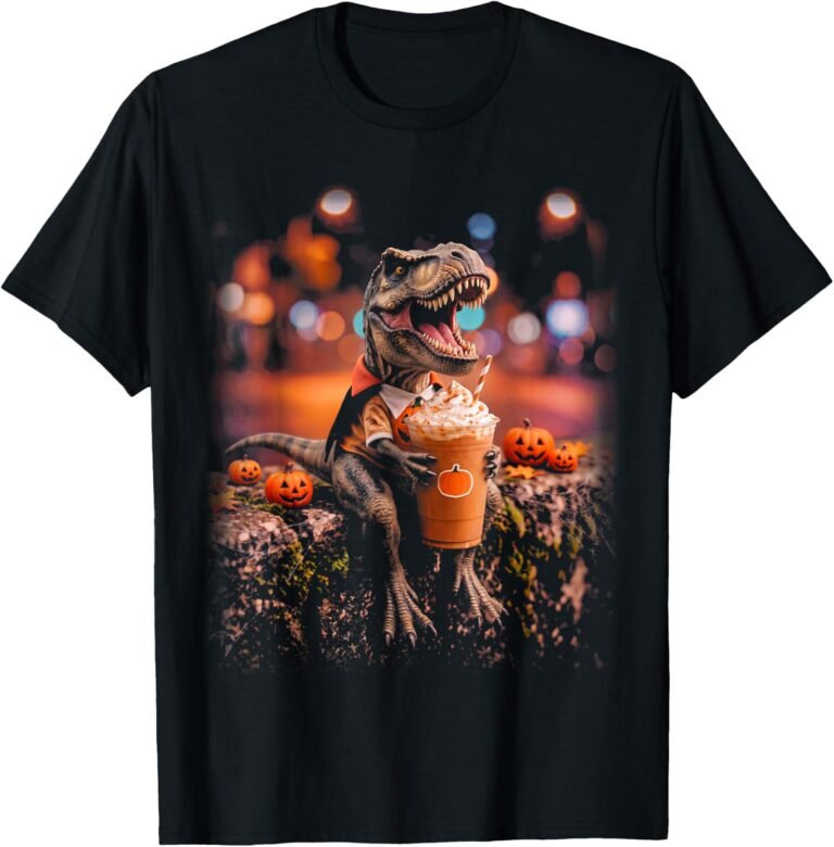 Vampire T-Rex Halloween Shirt | Spooky Vampire T-Rex Graphic Tee | Cute Halloween Costume Gift design