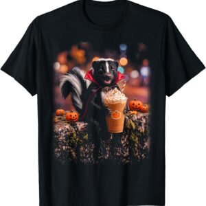 Skunk Costume Halloween Shirt | Spooky Skunk Costume Graphic Tee | Cute Halloween Costume Gift