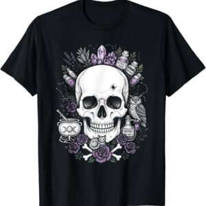 Black Cat Witch Halloween Shirt | Spooky Black Cat Witch Graphic Tee | Cute Halloween Costume Gift