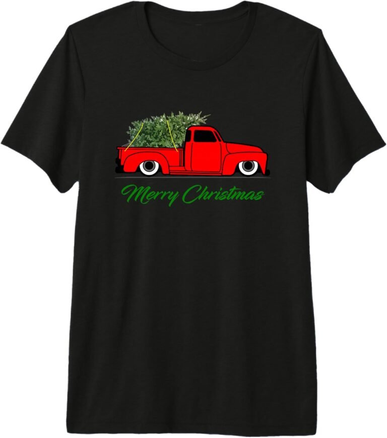 Slammed Christmas Pickup Truck Shirt, Funny Holiday Truck Tee, Christmas Gift design