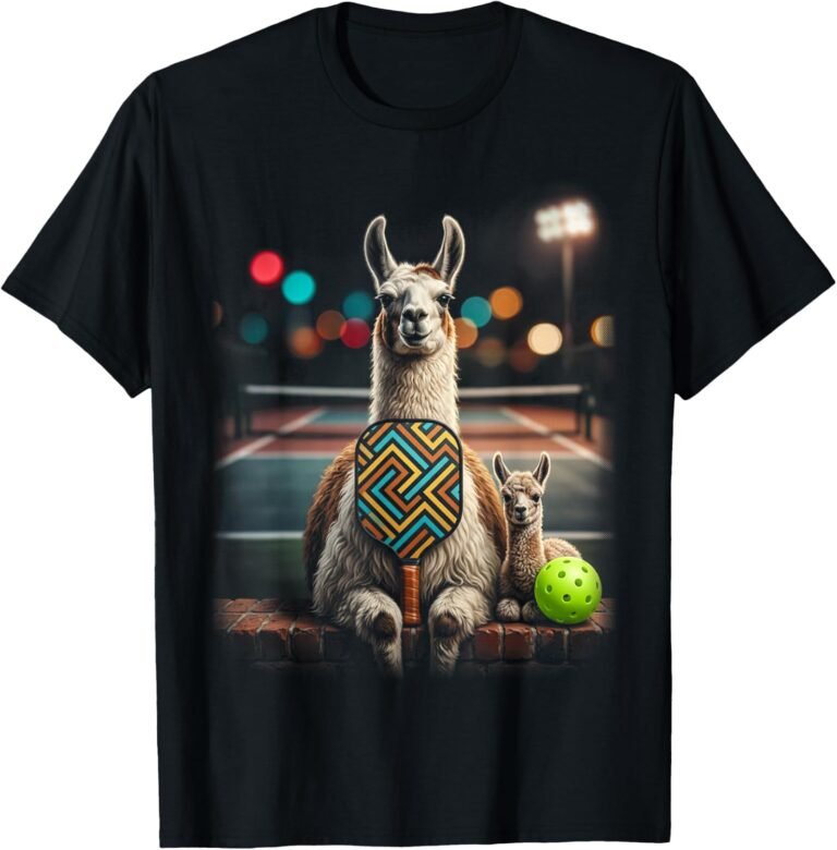 Llama Family Pickleball Shirt, Matching Outfit Tee, Llama Lover Gift design