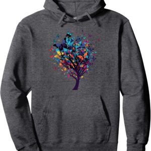 Butterfly Tree Hoodie, Colorful Lepidopterist Sweatshirt, Butterfly Lover Gift