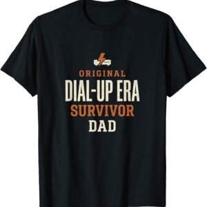 Dial Up Era Survivor Dad Shirt, Retro Modem Tee, Dad Gift
