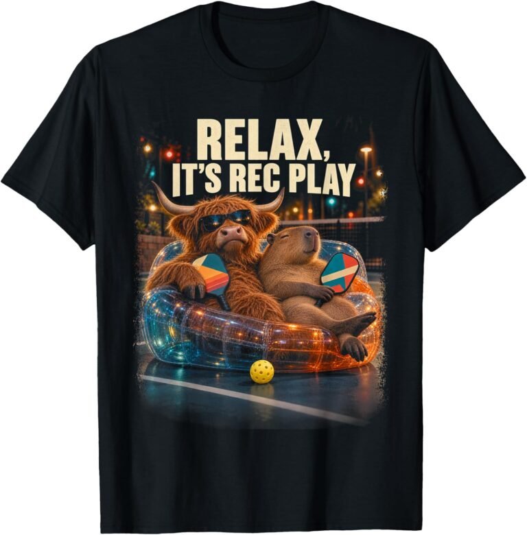 Highland Cow Pool Float Shirt, Funny Cow Tee, Wildlife Lover Gift design
