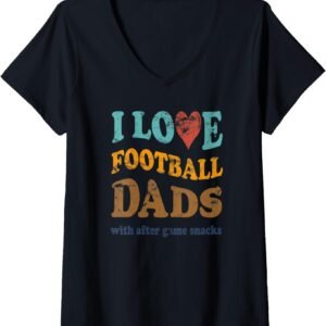 I Love Football Dads Shirt, Funny After Game Snacks Tee, Football Dad Gift