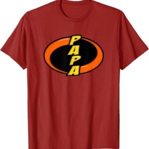 Papa Incredible Shirt, Funny Superhero Dad Tee, Papa Gift