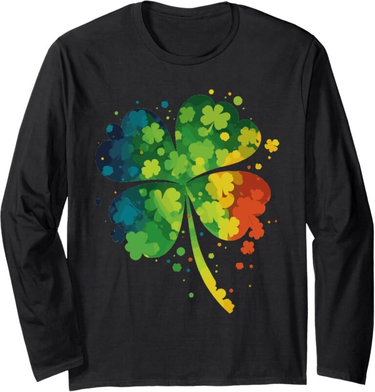 St Patrick's Day Shamrock Shirt, Colorful Clover Tee, Lucky Irish Gift design