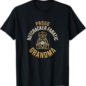 Nutcracker Fanatic Grandma Shirt, Copper Line Art Tee, Christmas Grandma Gift