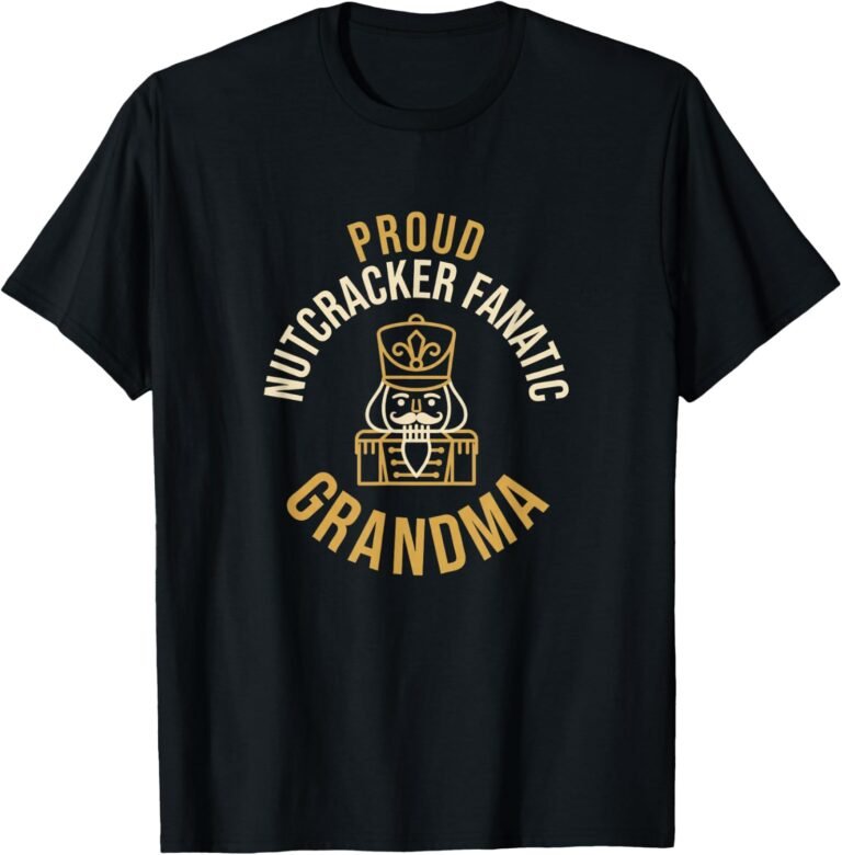 Nutcracker Fanatic Grandma Shirt, Copper Line Art Tee, Christmas Grandma Gift design