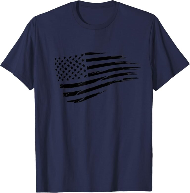 Navy Waving Flag Shirt, Distressed Flag Tee, Patriotic Gift design