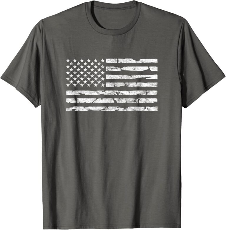 Vintage Distressed American Flag Shirt, Retro Flag Tee, Patriotic Gift design