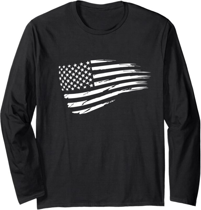 Waving American Flag Shirt, Distressed Flag Tee, Patriotic Gift design