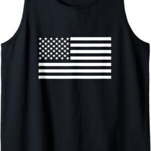White American Flag Tank Top, Classic Flag Tee, 4th of July Gift