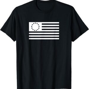 White Betsy Ross Flag Shirt, 13 Colonies Tee, Patriotic Gift