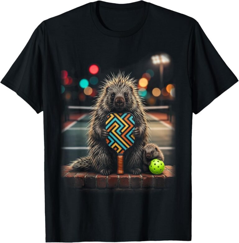 Porcupine Family Pickleball Shirt, Matching Outfit Tee, Porcupine Lover Gift design