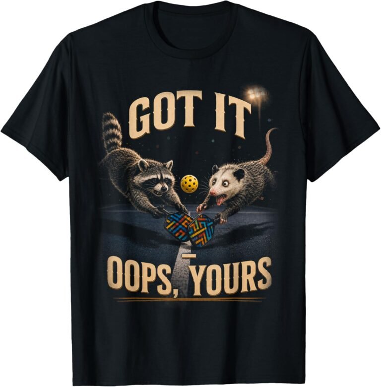 Raccoon & Opossum Pickleball Doubles Shirt, Got It Oops Yours Tee, Pickleball Gift design